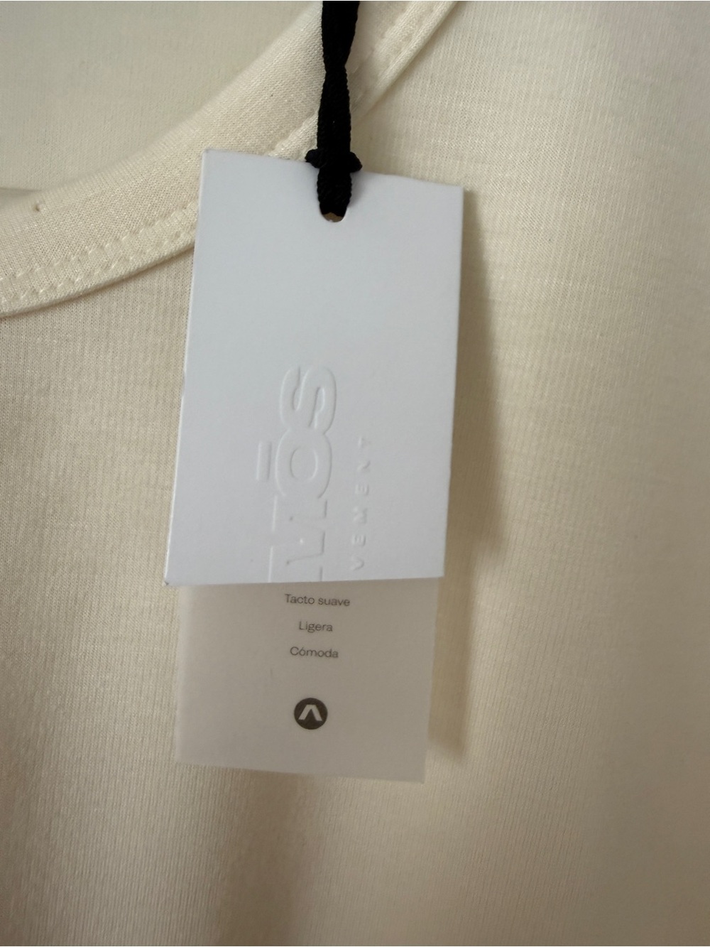 ATMÓS Movement Cream Pocket Tee | XL | NWT | Minimal Luxe Basic - Picture 3 of 8